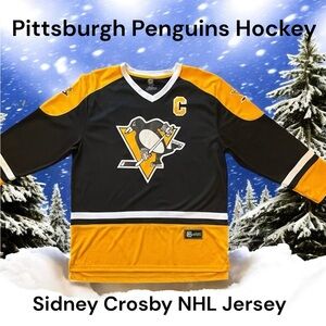 🆕 Sidney Crosby NHL Pittsburgh Penguins Jersey